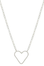 Load image into Gallery viewer, Metal Chain Heart Pendant Necklace