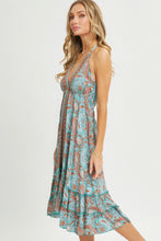 Load image into Gallery viewer, Halter Paisley Border Dress