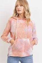 Load image into Gallery viewer, Baby Fleece Tie Dyed Front Pocket Detailed Ls Hoodie Top