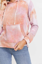 Load image into Gallery viewer, Baby Fleece Tie Dyed Front Pocket Detailed Ls Hoodie Top