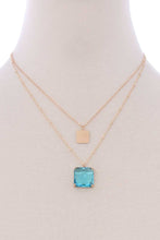 Load image into Gallery viewer, 2 Layered Stylish Square Pendant Necklace