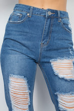 Load image into Gallery viewer, Distressed Boyfriend Jeans