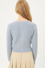 Load image into Gallery viewer, Buttoned Cable Knit Cardigan Long Sleeve Sweater