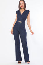 Load image into Gallery viewer, Fashion Denim Stretch Jumpsuit