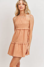 Load image into Gallery viewer, Textured Woven Fabric With Tiered Sl Dress