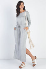 Load image into Gallery viewer, Midi Sleeve Basic Maxi Dress