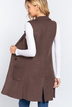 Load image into Gallery viewer, Sleeveless Long Sweater Vest
