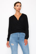 Load image into Gallery viewer, Front Wrap Surplice Neck Top