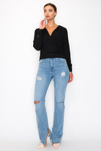 Load image into Gallery viewer, Front Wrap Surplice Neck Top