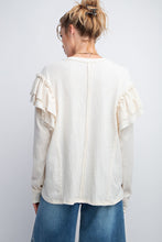 Load image into Gallery viewer, Double Ruffle Sleeves Top