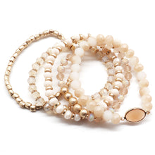 Load image into Gallery viewer, Multi Bead Stretch Bracelet Set