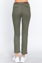 Load image into Gallery viewer, Cotton-span Twill Belted Long Pants