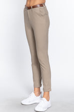 Load image into Gallery viewer, Cotton-span Twill Belted Long Pants
