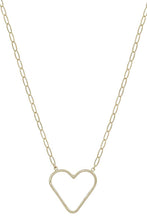 Load image into Gallery viewer, Metal Chain Heart Pendant Necklace
