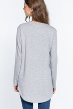 Load image into Gallery viewer, Long Slv Side Slit French Terry Tunic
