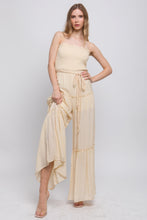 Load image into Gallery viewer, Woven Solid Sleeveless Smocked Ruffle Jumpsuit
