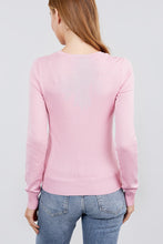 Load image into Gallery viewer, Long Sleeve V-neck Button Down Sweater Cardigan
