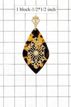 Load image into Gallery viewer, Teardrop Moroccan Pattern Earring
