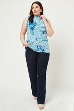 Load image into Gallery viewer, Tie Dye Ruffle High-neck Tank
