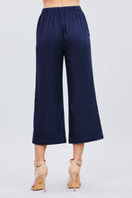 Load image into Gallery viewer, Fake Pocket W/button Detail Wide Long Leg Linen Pants
