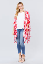 Load image into Gallery viewer, Slide Slit Print Kimono Stylish Cardigan
