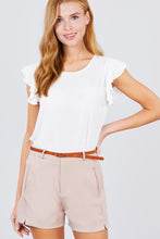 Load image into Gallery viewer, Front Slit Hem W/pocket And Belt Short Pants
