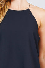 Load image into Gallery viewer, Elastic String Halter Neck Woven Top
