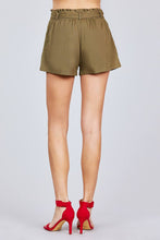 Load image into Gallery viewer, Paper Bag W/bow Tie Short Linen Pants
