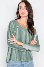 Load image into Gallery viewer, Tie-dye Print High-low Long Sleeve Top
