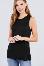 Load image into Gallery viewer, Sleeveless Round Neck Rayon Spandex Knit Top
