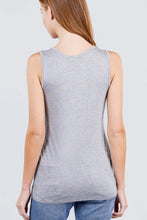 Load image into Gallery viewer, Sleeveless Round Neck Rayon Spandex Knit Top
