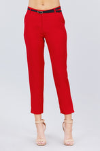 Load image into Gallery viewer, Classic Woven Pants W/belt
