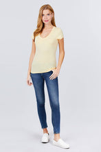 Load image into Gallery viewer, Singles Short Sleeve V Neck Tee
