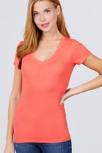 Load image into Gallery viewer, Singles Short Sleeve V Neck Tee

