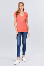 Load image into Gallery viewer, Singles Short Sleeve V Neck Tee
