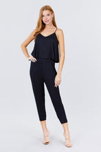 Load image into Gallery viewer, Cami Layered Top Capri Knit Jumpsuit
