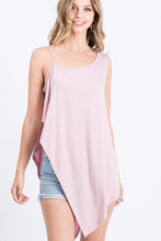 Load image into Gallery viewer, Solid Knit Top Is Fearing A Round Neckline And Side Hi-low
