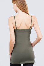 Load image into Gallery viewer, Basic Adjustable Spaghetti Strap Tunic Cami W/ Shelf Bra
