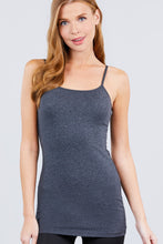 Load image into Gallery viewer, Basic Adjustable Spaghetti Strap Tunic Cami W/ Shelf Bra
