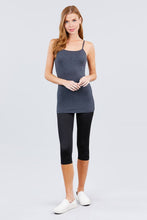 Load image into Gallery viewer, Basic Adjustable Spaghetti Strap Tunic Cami W/ Shelf Bra
