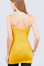 Load image into Gallery viewer, Basic Adjustable Spaghetti Strap Tunic Cami W/ Shelf Bra
