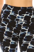 Load image into Gallery viewer, Long Yoga Style Banded Lined Abstract Printed Knit Legging With High Waist.
