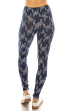Load image into Gallery viewer, Long Yoga Style Banded Lined Multi Printed Knit Legging With High Waist
