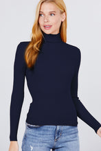 Load image into Gallery viewer, Turtle Neck Viscose Rib Sweater
