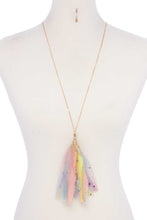 Load image into Gallery viewer, Metallic Stars Tulle Tassel Necklace
