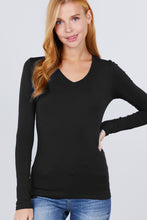Load image into Gallery viewer, Cotton Jersey V-neck Top
