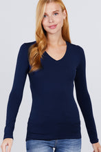 Load image into Gallery viewer, Cotton Jersey V-neck Top

