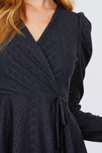 Load image into Gallery viewer, Surplice W/ribbon Tie Peplum Top
