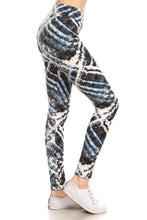 Load image into Gallery viewer, Yoga Style Banded Lined Tie Dye Printed Knit Legging With High Waist
