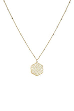 Load image into Gallery viewer, Fashion Pearl Wraps Hexagon Pendant Necklace
